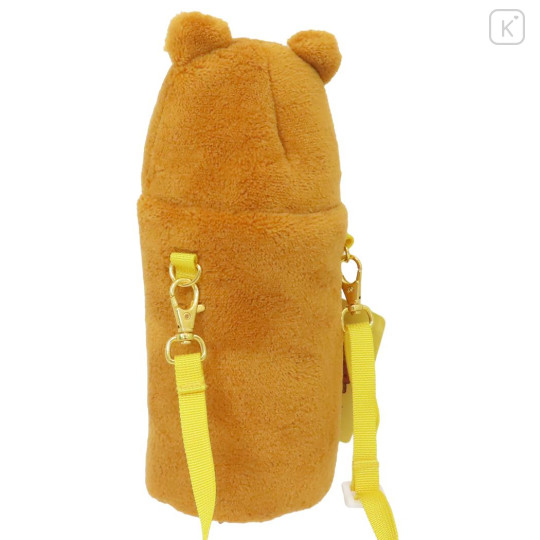 Japan San-X Plastic Bottle Holder with Strap - Rilakkuma : Fluffy - 2