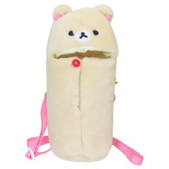 Japan San-X Plastic Bottle Holder with Strap - Korilakkuma : Fluffy