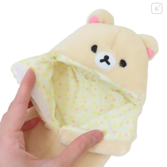 Japan San-X Plastic Bottle Holder with Strap - Korilakkuma : Fluffy - 3