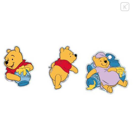 Japan Disney Waterproof Mobile Sticker Pack - Pooh - 2