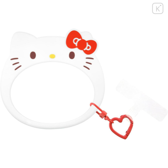 Japan Sanrio Multi Ring Plus with Silicone Bracelet - Hello Kitty : Face - 1