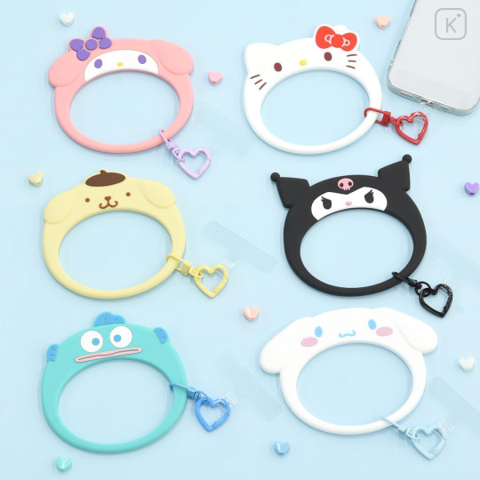 Japan Sanrio Multi Ring Plus with Silicone Bracelet - Hello Kitty : Face - 7