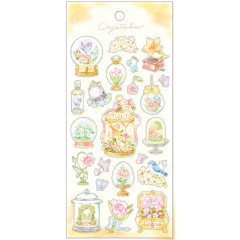 Japan Mind Wave Crystalia Sticker Sheet - Hologram Illustration Flower