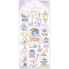 Japan Mind Wave Crystalia Sticker Sheet - Hologram Illustration Night