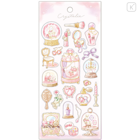 Japan Mind Wave Crystalia Sticker Sheet - Hologram Illustration Dress Up - 1