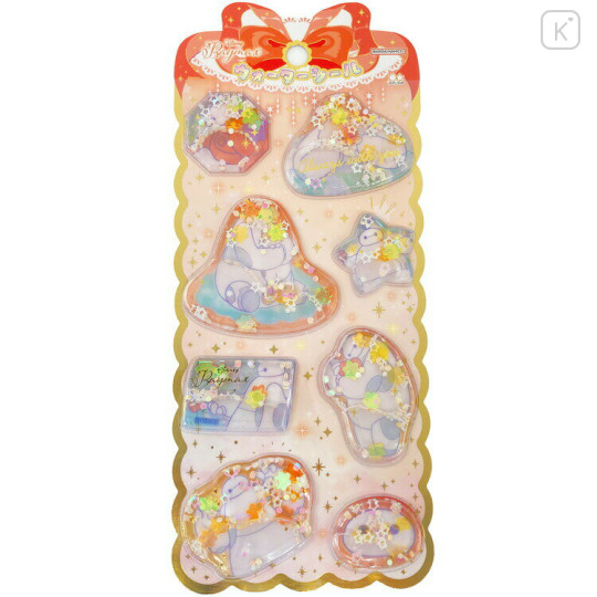Japan Disney Water Puffy Sticker - Baymax : Glitter - 1