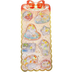 Japan Disney Water Puffy Sticker - Baymax : Glitter