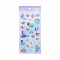 Japan Disney Aurora Puffy Sticker - Ariel : Dreamy