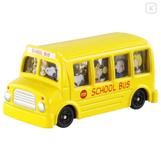 Japan Peanuts Dream Tomica - Snoopy : School Bus - 1