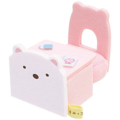Japan San-X Tenori Plush Desk & Chair - Sumikko Gurashi : Shirokuma Polar Bear