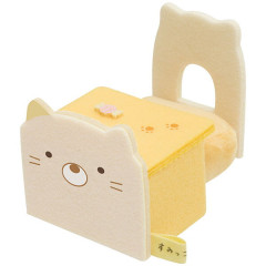 Japan San-X Tenori Plush Desk & Chair - Sumikko Gurashi : Neko Calico Cat