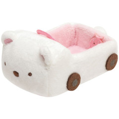 Japan San-X Tenori Plush Car - Sumikko Gurashi : Shirokuma Polar Bear