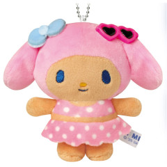 Japan Sanrio Mascot Holder - My Melody : Tan Swimsuit Party Sunglasses