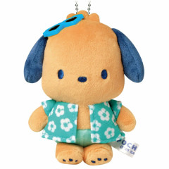 Japan Sanrio Mascot Holder - Pochacco : Tan Swimsuit Party Sunglasses