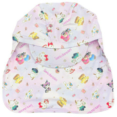 Japan Sanrio Kids Sun Hat With Neck Flap - Characters Light Pink