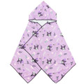 Japan Sanrio Cool Wrap Towel with Hood - Kuromi : Light Purple - 1