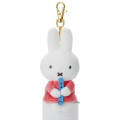 Japan Miffy Plush Mascot Keychain - Miffy & Music Orange - 1