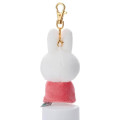 Japan Miffy Plush Mascot Keychain - Miffy & Music Orange - 4