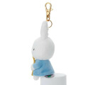 Japan Miffy Plush Mascot Keychain - Miffy & Music Blue - 3