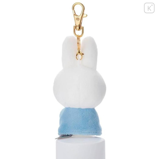 Japan Miffy Plush Mascot Keychain - Miffy & Music Blue - 4