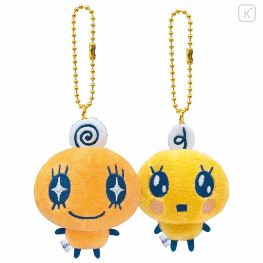 Japan Tamagotchi Mascot Holder Connecting Set - Memetchi & Young Memetchi - 1