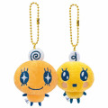 Japan Tamagotchi Mascot Holder Connecting Set - Memetchi & Young Memetchi - 1