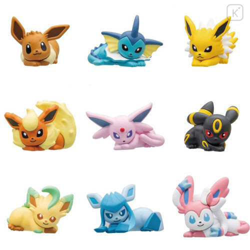 Japan Pokemon Bath Ball with Random Mascot - Eevee Friends Figure Relaxing Time - 2