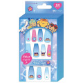Japan Sanrio Nail Tips - Tan Swimsuit Party Blue - 1
