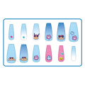 Japan Sanrio Nail Tips - Tan Swimsuit Party Blue - 2
