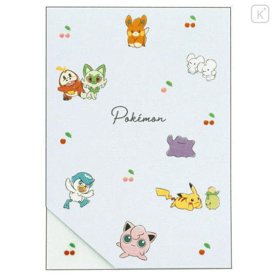 Japan Pokemon A6 Notepad - Cherry Blue - 1