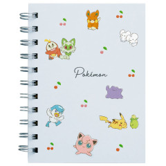 Japan Pokemon A6 Ring Notebook - Cherry Blue