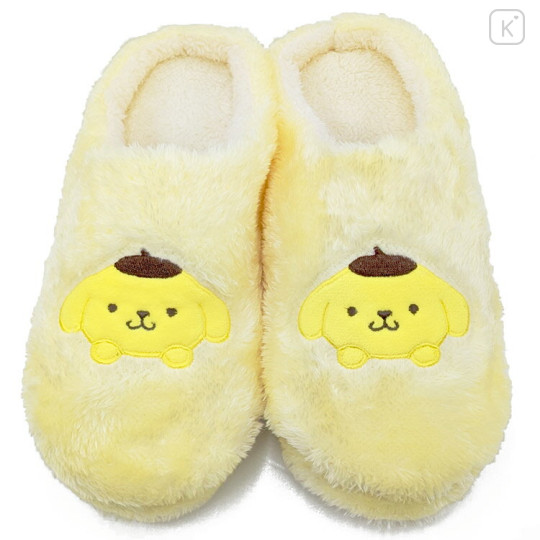 Japan Sanrio Boa Room Slippers - Pompompurin - 1