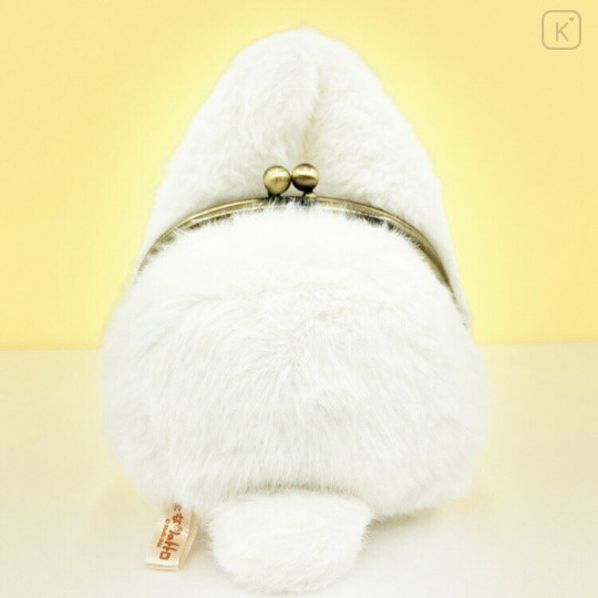 Japan Ghibli Mascot Clasp Pouch - My Neighbor Totoro : White - 3