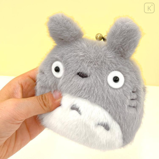 Japan Ghibli Mascot Clasp Pouch Coin Purse - Totoro : White - 5