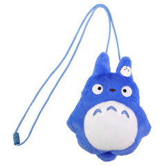Japan Ghibli Mascot Neck Pouch - My Neighbor Totoro : Blue Fluffy
