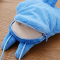 Japan Ghibli Mascot Neck Pouch - My Neighbor Totoro : Blue Fluffy - 2