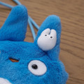 Japan Ghibli Mascot Neck Pouch - My Neighbor Totoro : Blue Fluffy - 3