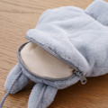 Japan Ghibli Mascot Neck Pouch - My Neighbor Totoro : Grey Fluffy - 3
