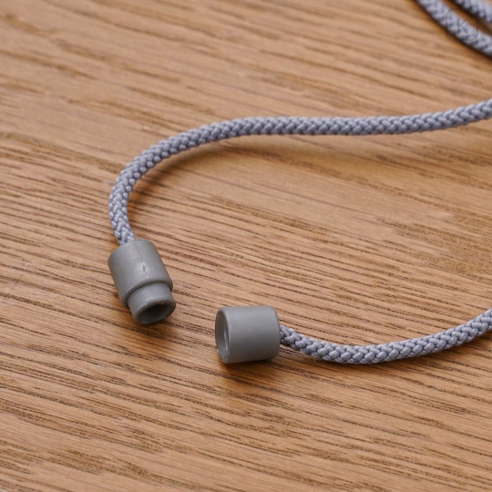 Japan Ghibli Mascot Neck Pouch - My Neighbor Totoro : Grey Fluffy - 4