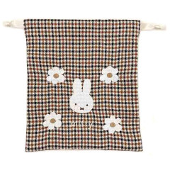 Japan Miffy Drawstring Bag - Miffy : Quilted Check