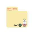Japan Miffy Die-cut Sticky Notes - Miffy & Music Yellow - 2