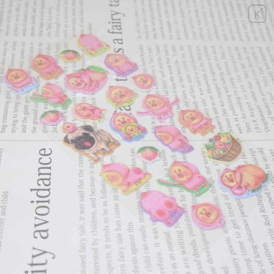 Japan Kobitos Flocked Sticker - Zukan - 2