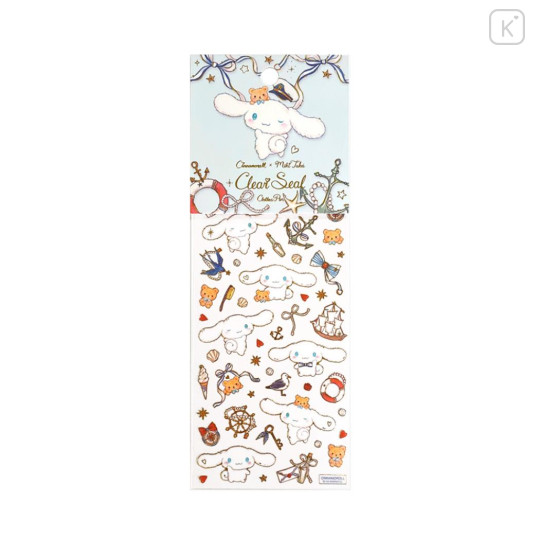Japan Miki Takei × Sanrio Gold Foil Clear Sticker - Cinnamoroll : Marine - 1