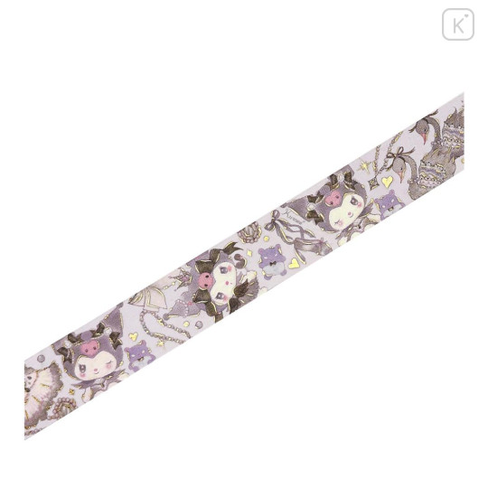 Japan Miki Takei × Sanrio Washi Masking Tape - Kuromi : Black Swan - 3
