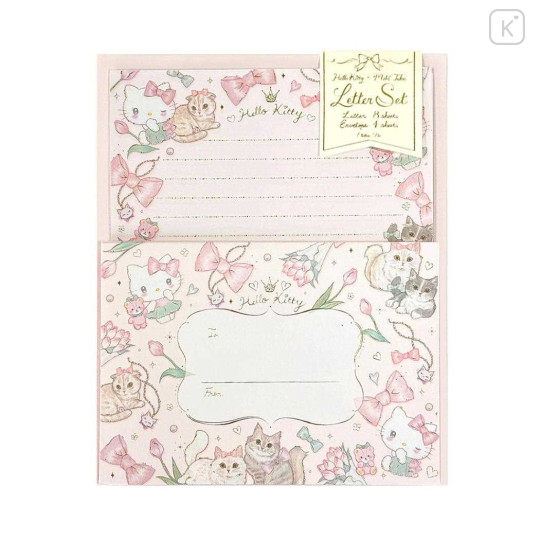 Japan Miki Takei × Sanrio Letter Set - Hello Kitty & Tiny Chum : Elegance - 1