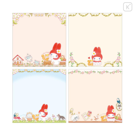 Japan Miki Takei × Sanrio Square Memo Pad - My Melody : Little Red - 2