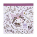 Japan Miki Takei × Sanrio Square Memo Pad - Kuromi : Black Swan - 1