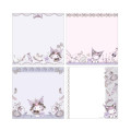 Japan Miki Takei × Sanrio Square Memo Pad - Kuromi : Black Swan - 2