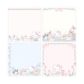 Japan Miki Takei × Sanrio Square Memo Pad - Hello Kitty & Tiny Chum : Elegance - 2