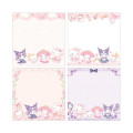 Japan Miki Takei × Sanrio Square Memo Pad - Pink Rose - 2